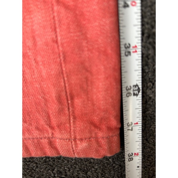Levi's 501 Men's Denim Red Pink Jeans Size 30x32 (31x27) Buttonfly Salmon - Picture 7 of 15